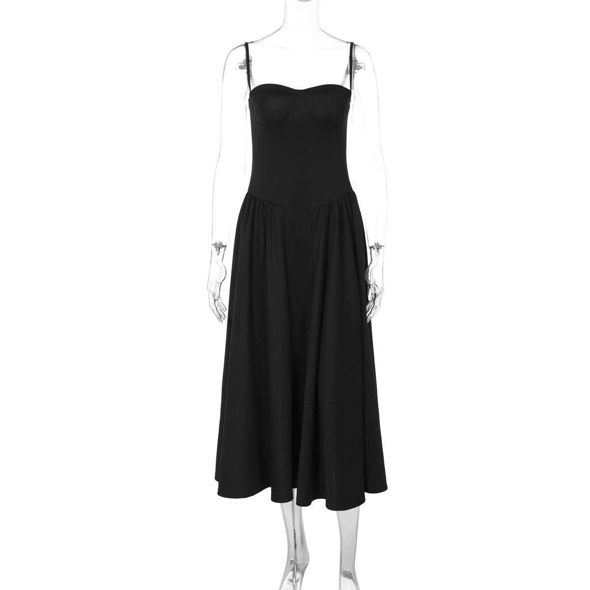 Sleek Black Bodycon Mini Dress Sexy OffShoulder Party Outfit for Women