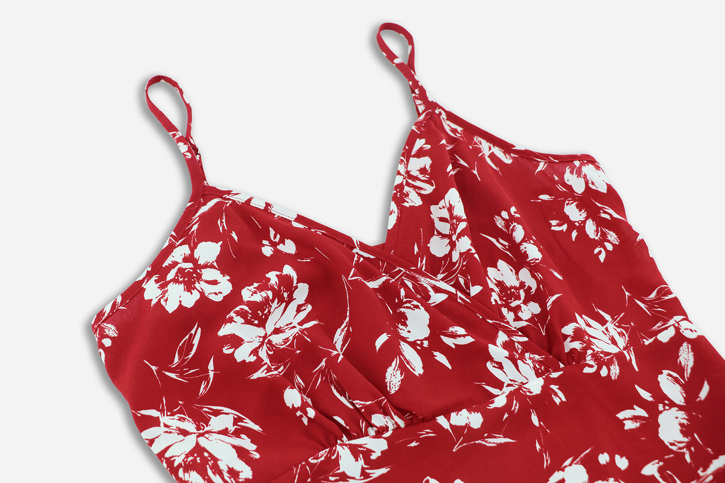 Asymmetrical Floral Mini Dress with Ruffles and Belt for a Summer Party Look Sexy Vacation Outfit