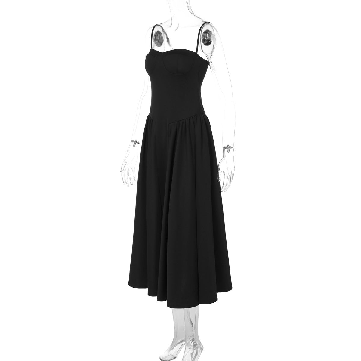 Sleek Black Bodycon Mini Dress Sexy OffShoulder Party Outfit for Women