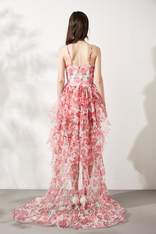 Floral Maxi Dress for Women Sleeveless Fishtail Design Perfect for Parties