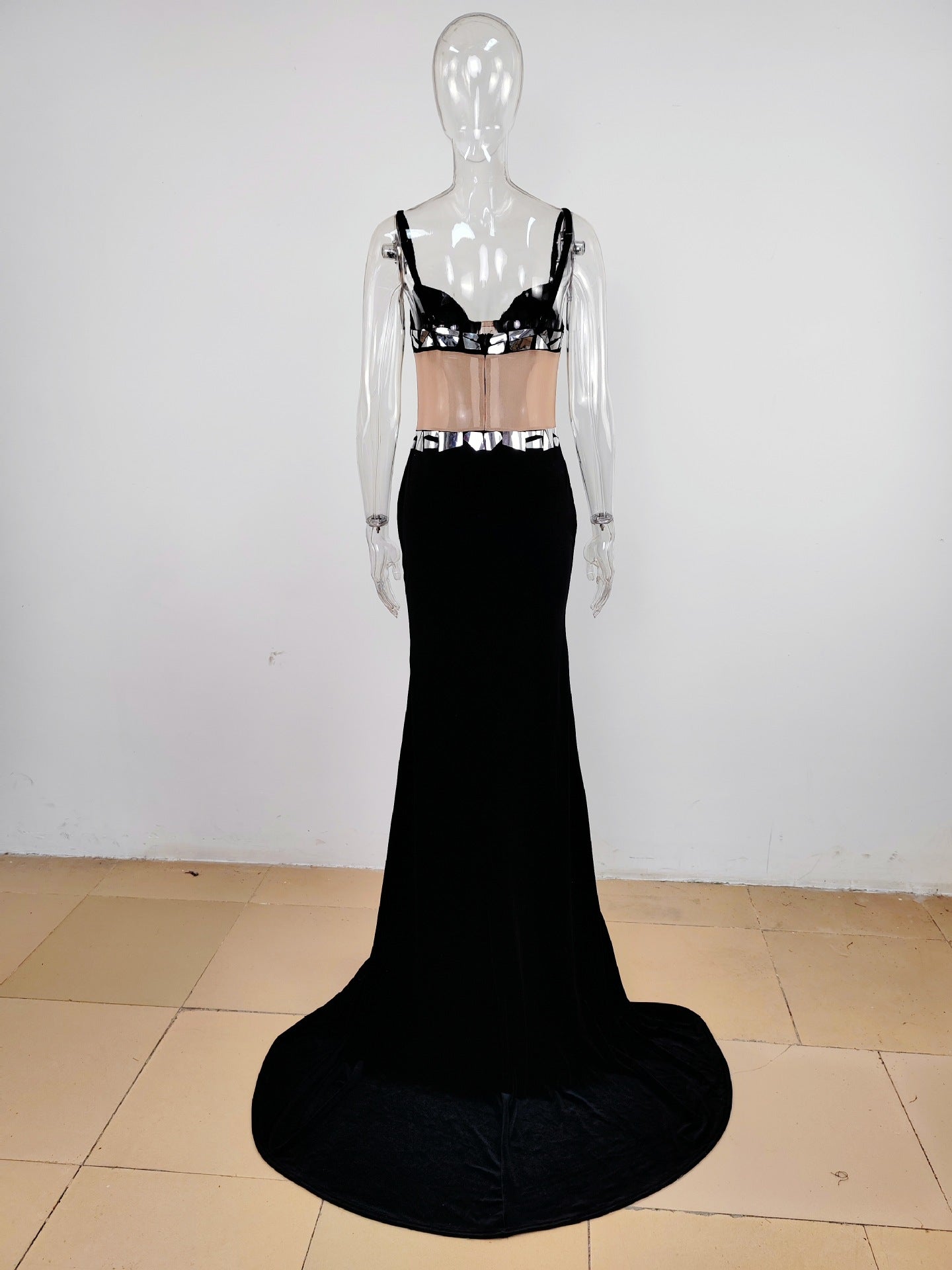 Sequin Maxi Dress for Formal Events Sexy Backless Evening Gowns for Women