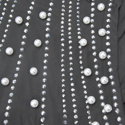 Sultry Summer Nights One Shoulder Bodycon Dress Rhinestone Embellished Party Dress Evening Wear