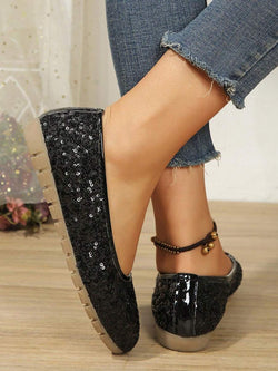 Tia - Glitter Ballet Flats