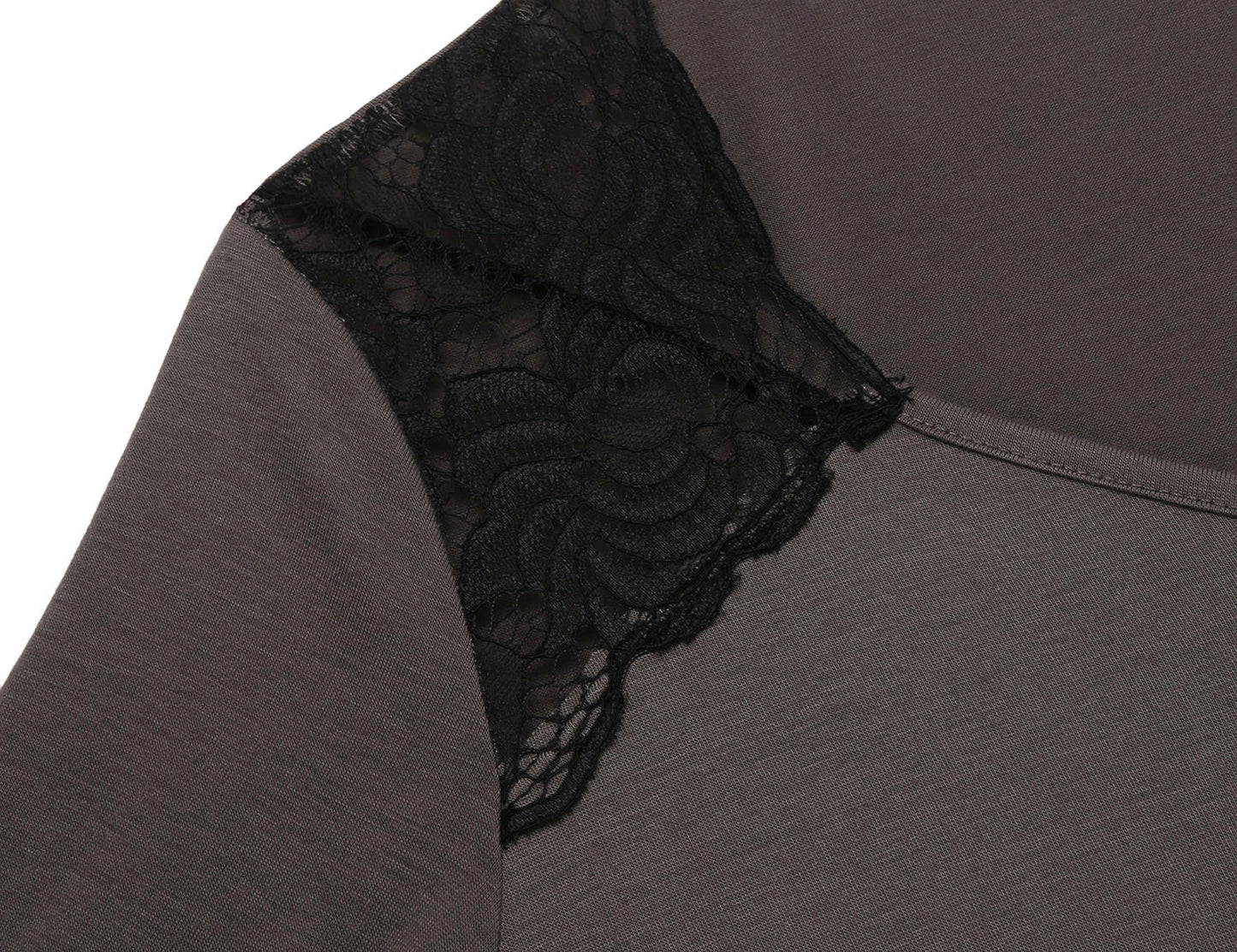Lace Stitching Nightdress for Women Long Sleeve Soft Loungewear Sleep Dress Comfortable Fit