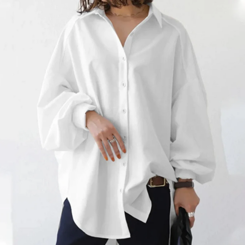 Olijve - Oversized Button Down Overhemd