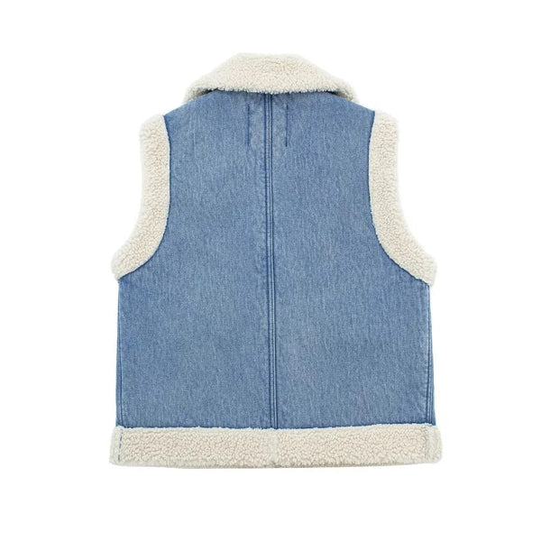 Tiara - Denim Blazer Vest