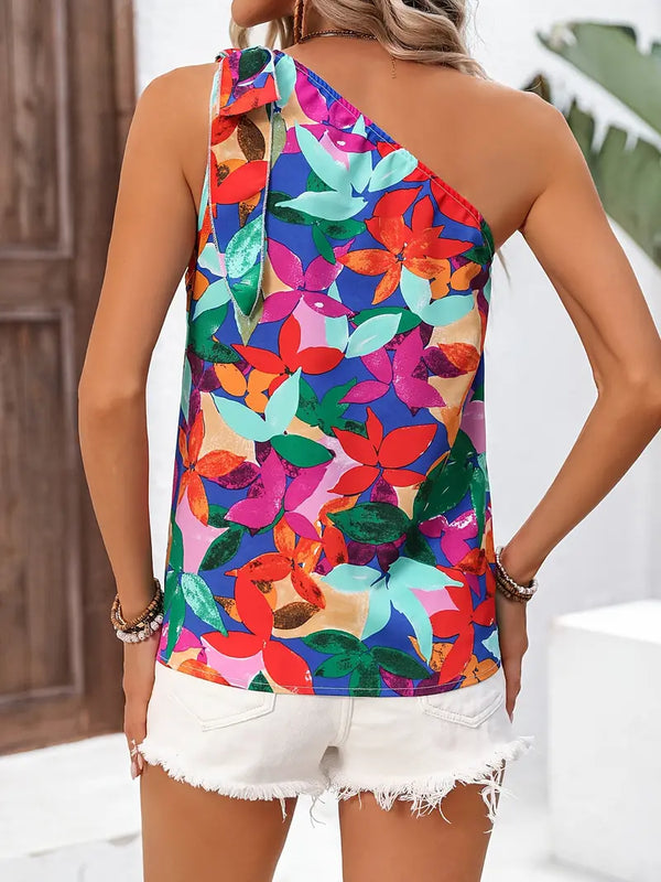 Tannia - Tanktop Met Bloemenprint