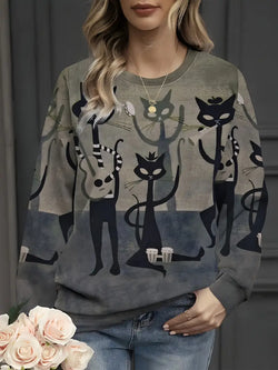 Godelina - Artistiek Kat Sweatshirt