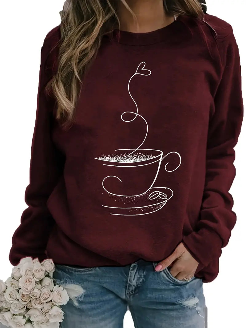 Otteke - Koffie Grafisch Sweatshirt