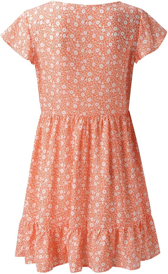 Natanya - Oranje Mini Jurk