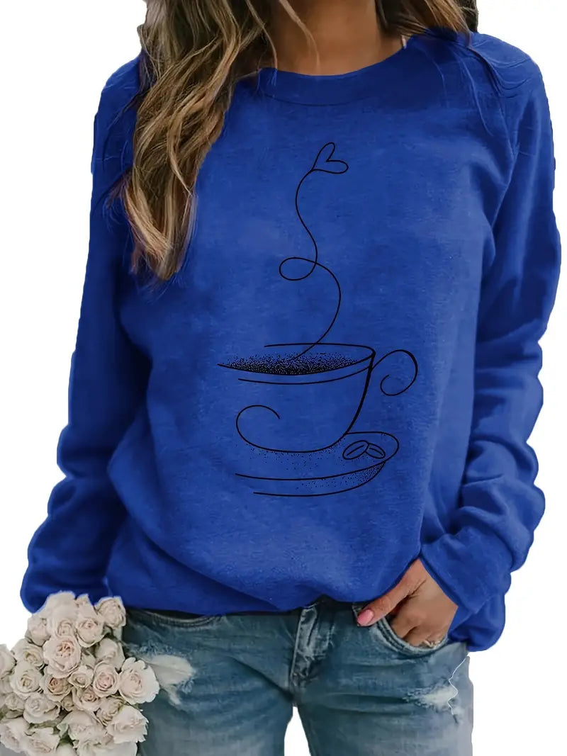 Otteke - Koffie Grafisch Sweatshirt