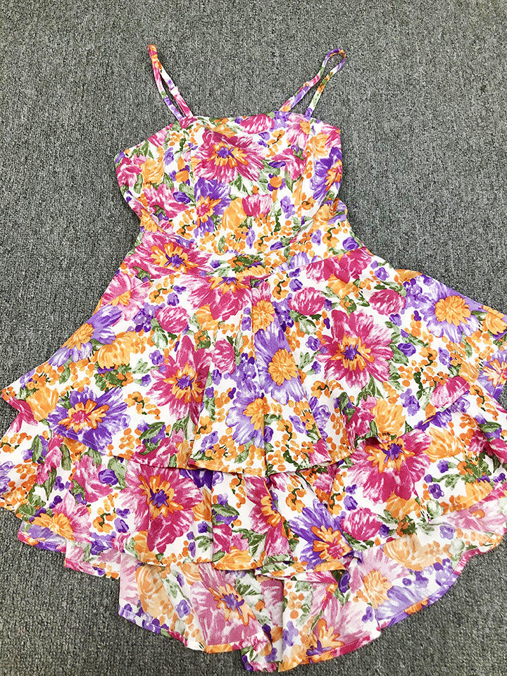 Boho Floral Wrap Dress for Summer Vacations Womens Mini Dresses with Tie Detail Vacation Outfit