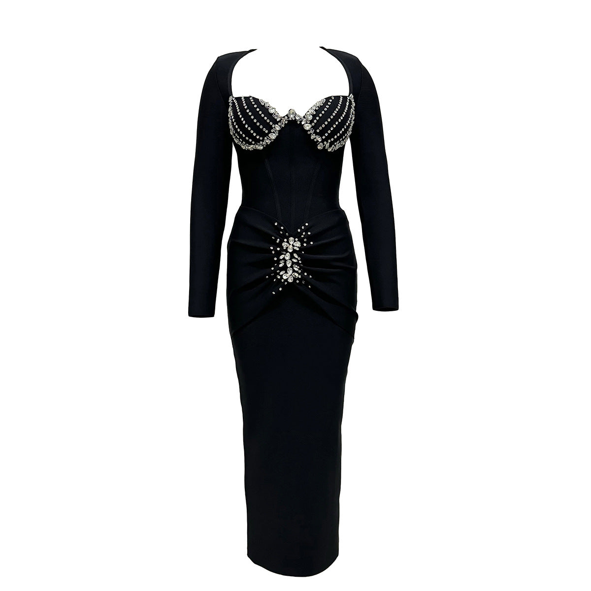 Evening Gown Maxi Dress for Women Formal Party Outfit Chic Slim Fit Design