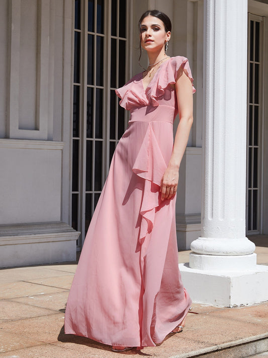 Sleeveless Maxi Dress for Bridesmaids with a Flattering ALine Silhouette Summer Wedding Guest Attire