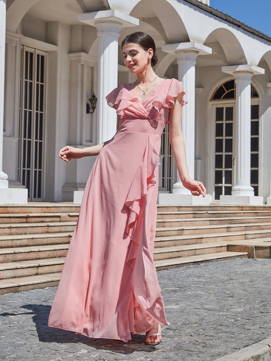 Sleeveless Maxi Dress for Bridesmaids with a Flattering ALine Silhouette Summer Wedding Guest Attire