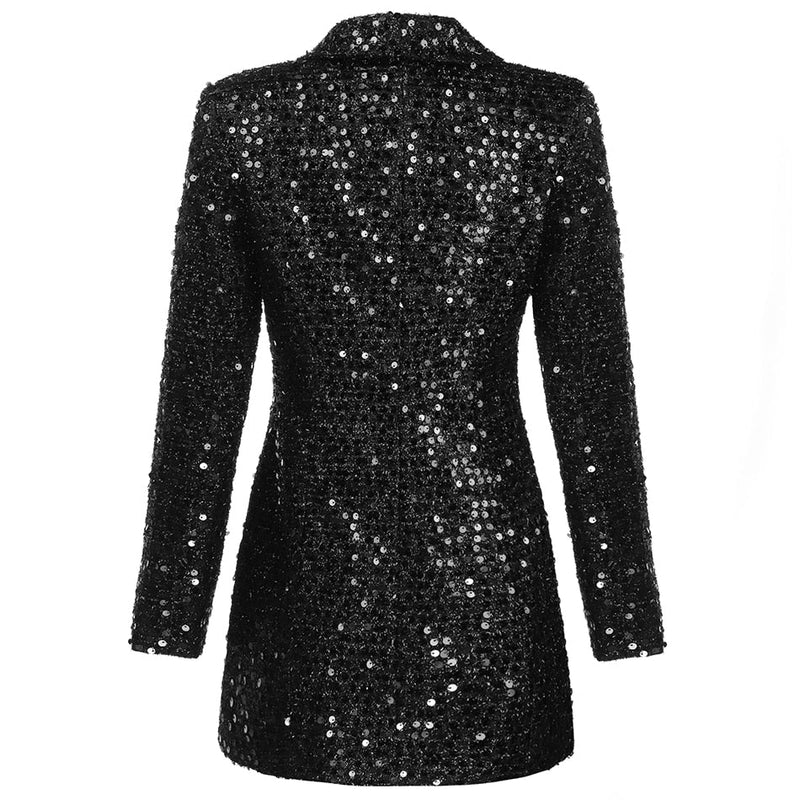 Aine - Glitter Blazer Jurk