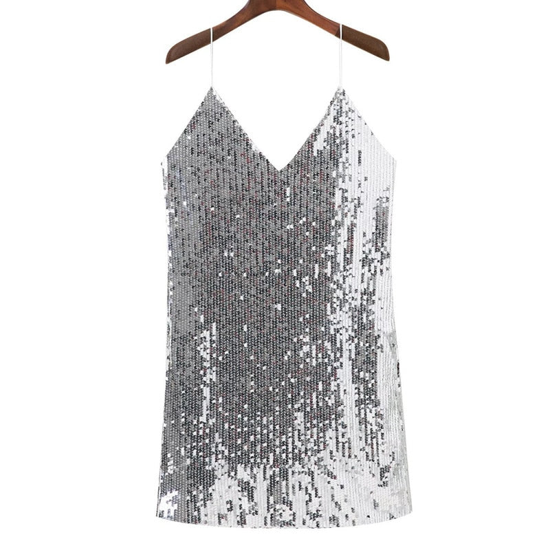 Deana - Glitter Slip Jurk