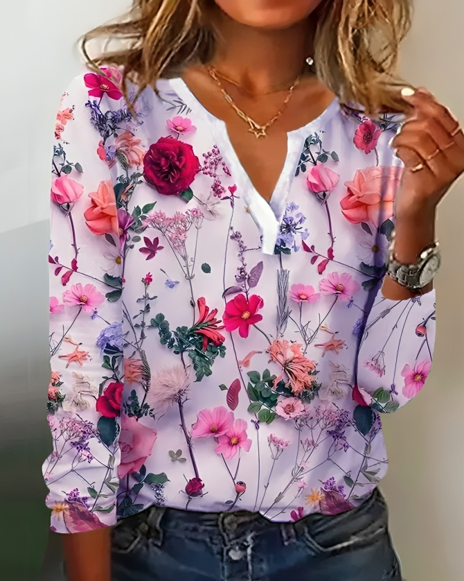 Ursuline - Bloemen Blouse