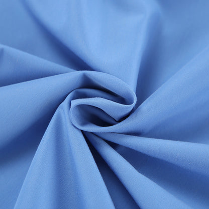 Summer Chic Collared Short Sleeve Slim Fit Dress for Women Office Wear Blue Dress