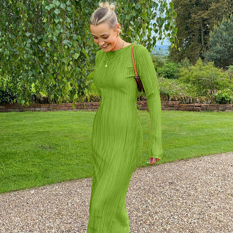 Maxi Dress for Spring Style Womens Casual Dresses Featuring Long Sleeves