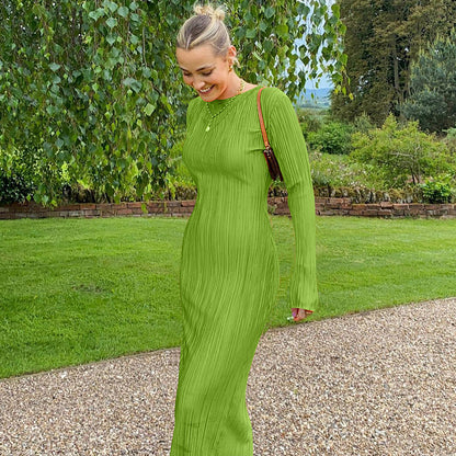 Maxi Dress for Spring Style Womens Casual Dresses Featuring Long Sleeves