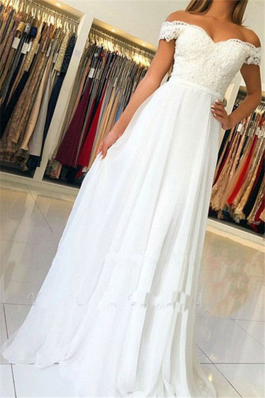 Maxi Dress with Off Shoulder Design Perfect for Weddings or Formal Occasions