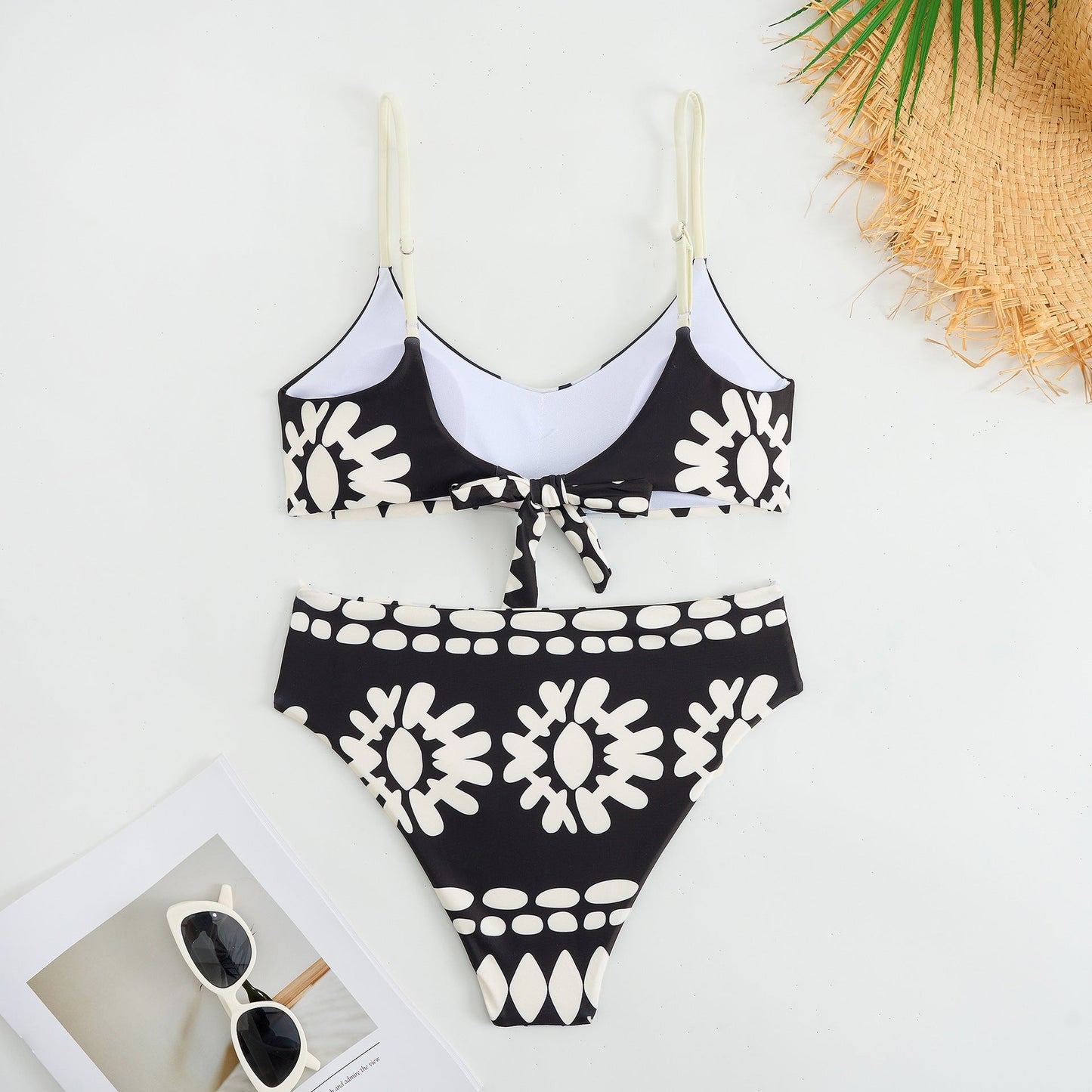 Bohemian Chic Printed Wrap Swimsuit Cover Up Beach Outfit for Summer Vacations