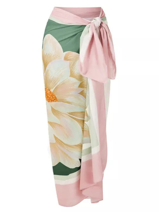 Bohemian Chic Ombre Wrap Dress Vacation Ready for Summer Beach Escapes and Seaside Adventures