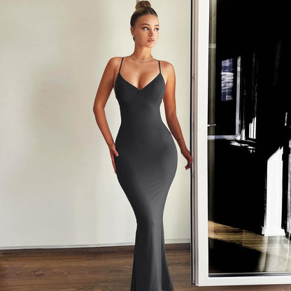 Summer Maxi Dress with Sexy Backless Design Perfect for Parties and Formal Events