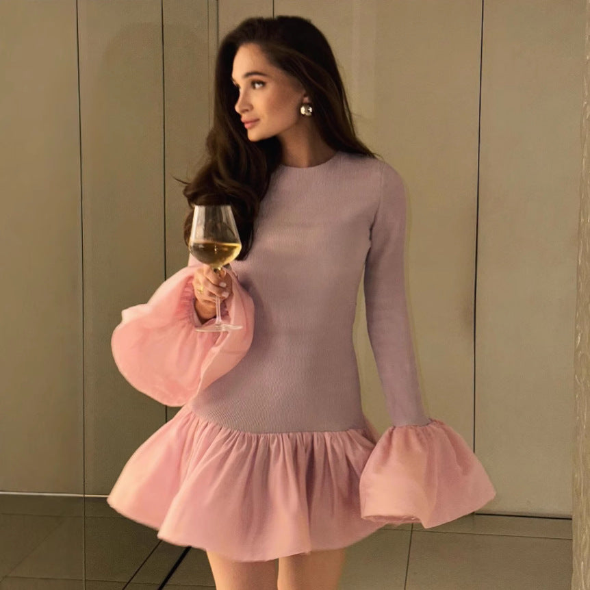 Cotton Dress for Women Stylish Long Sleeve Design Perfect for Autumn Spring Outfits
