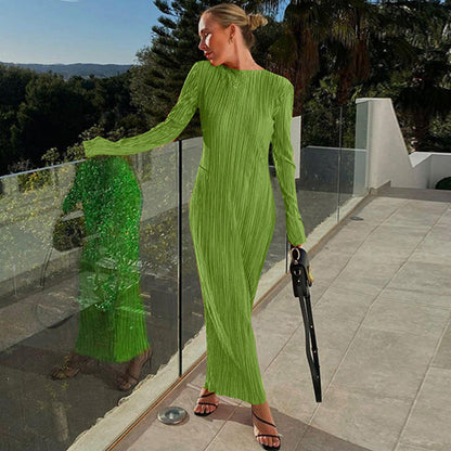 Maxi Dress for Spring Style Womens Casual Dresses Featuring Long Sleeves