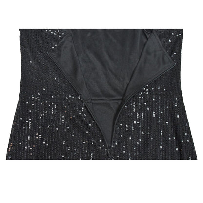 Sizzling Sequin Bodycon Dress with Feather Trim for a Night of Glamour Party Outfit