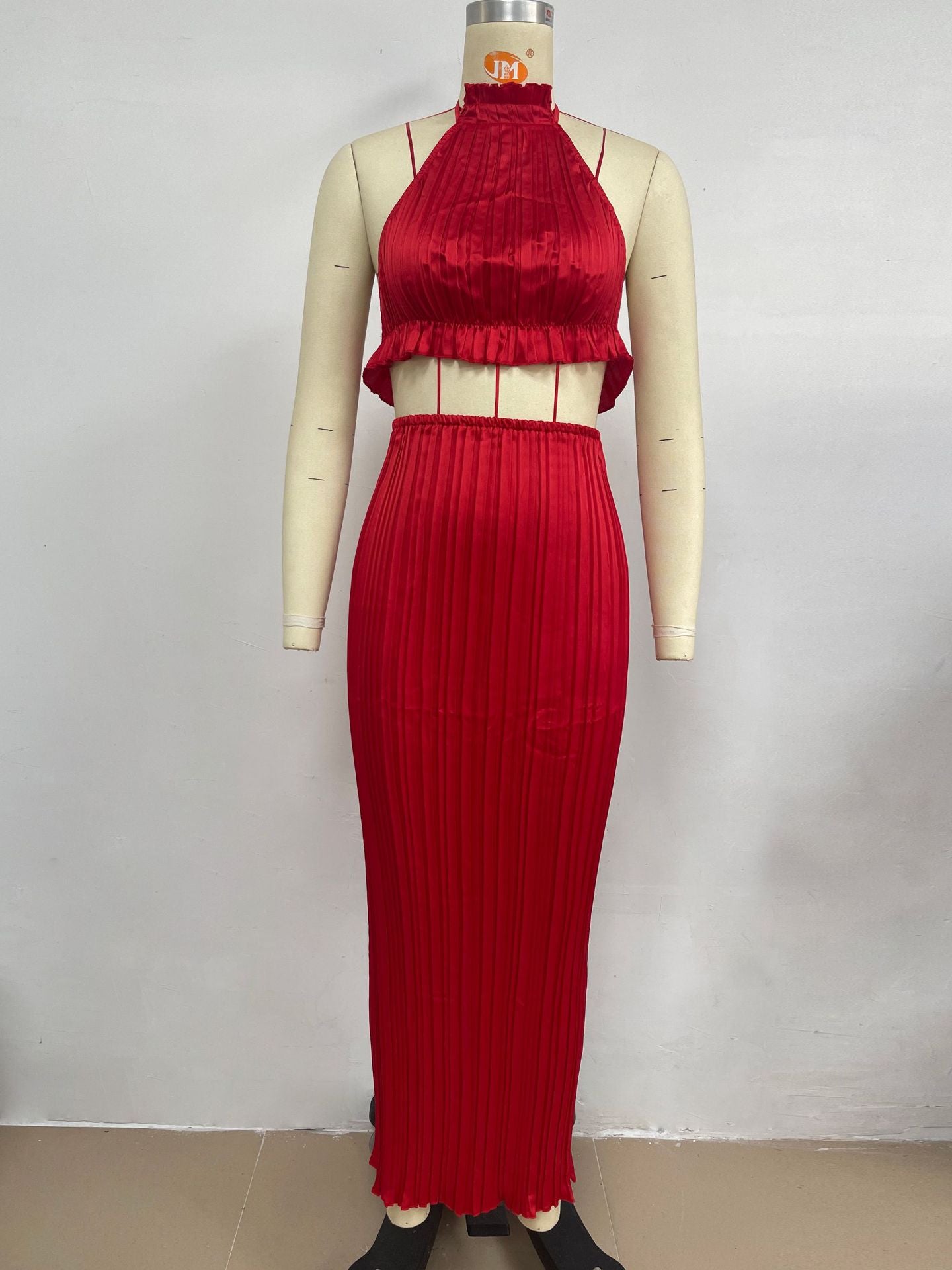 Halter Backless Maxi Dress in Vibrant Colors Perfect for Summer Parties