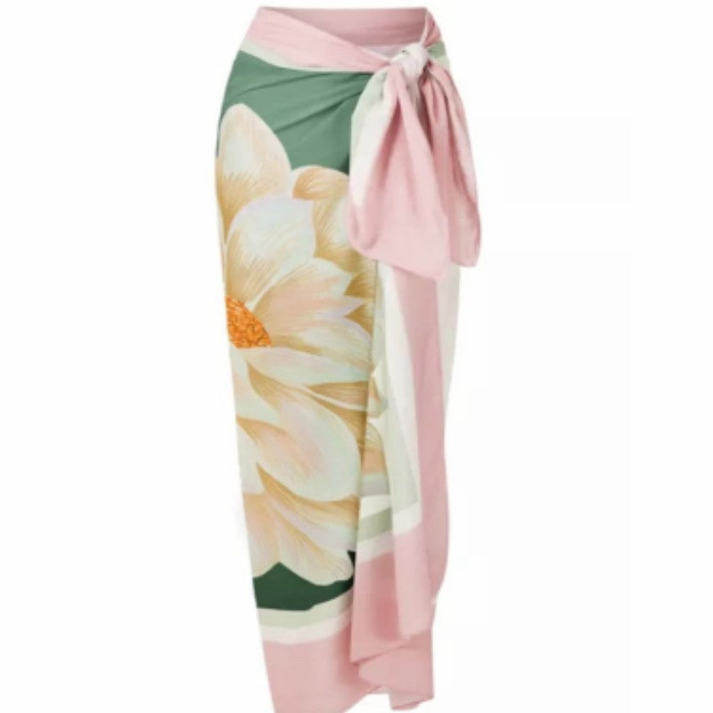 Bohemian Chic Ombre Wrap Dress Vacation Ready for Summer Beach Escapes and Seaside Adventures