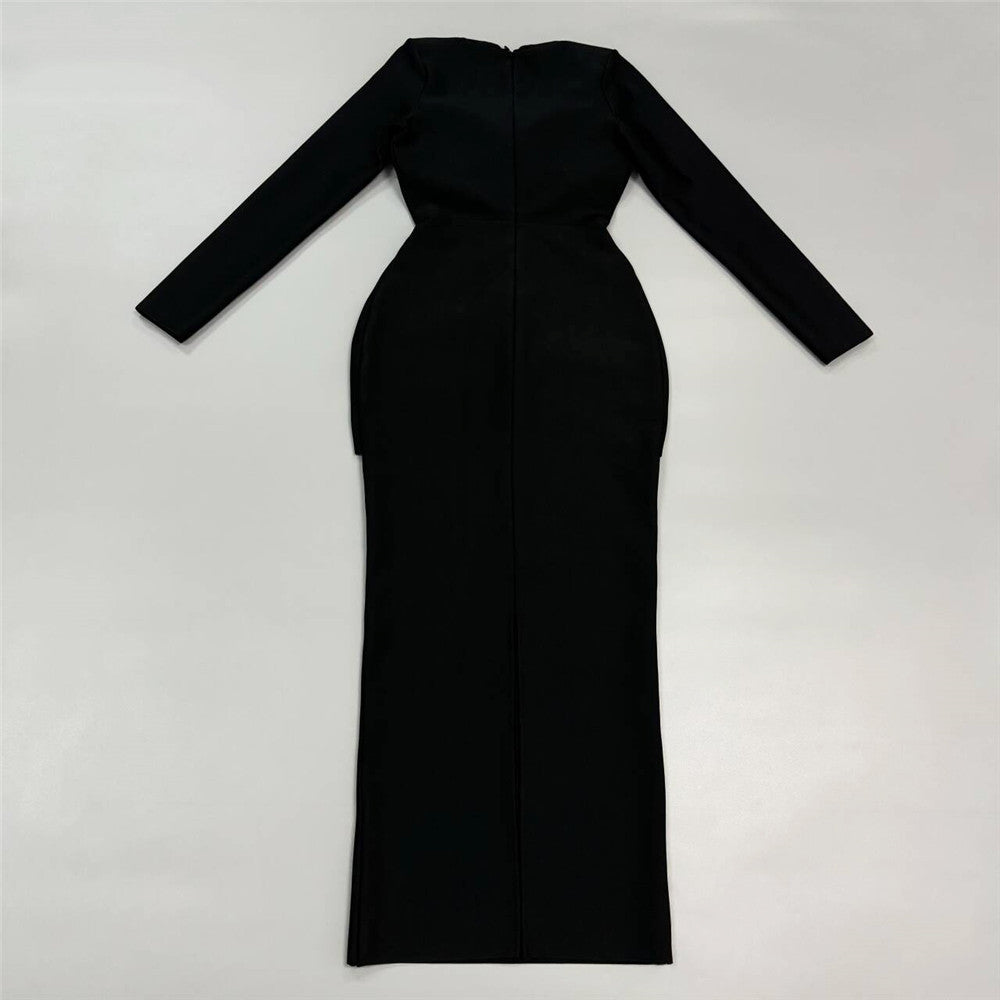 Evening Gown Maxi Dress for Women Formal Party Outfit Chic Slim Fit Design