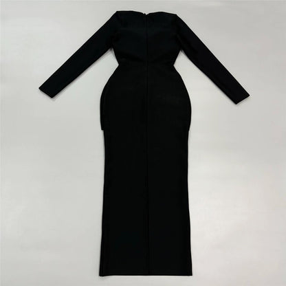 Evening Gown Maxi Dress for Women Formal Party Outfit Chic Slim Fit Design