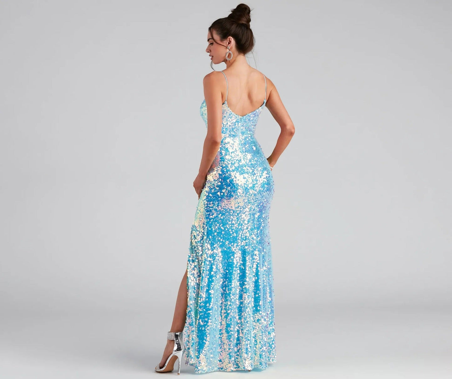 Sparkling Sequin Maxi Gown Perfect for Bridesmaids and Summer Evening Events Elegant Bodycon Dress