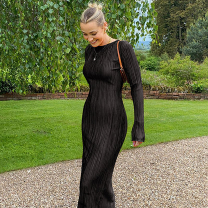 Maxi Dress for Spring Style Womens Casual Dresses Featuring Long Sleeves