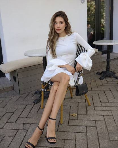 Cotton Dress for Women Stylish Long Sleeve Design Perfect for Autumn Spring Outfits