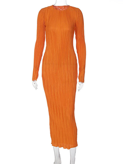 Maxi Dress for Spring Style Womens Casual Dresses Featuring Long Sleeves