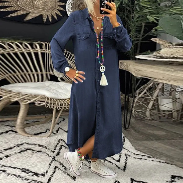 Gaelle - Denim Maxi Jurk