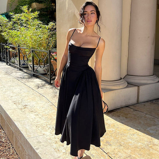 Sleek Black Bodycon Mini Dress Sexy OffShoulder Party Outfit for Women