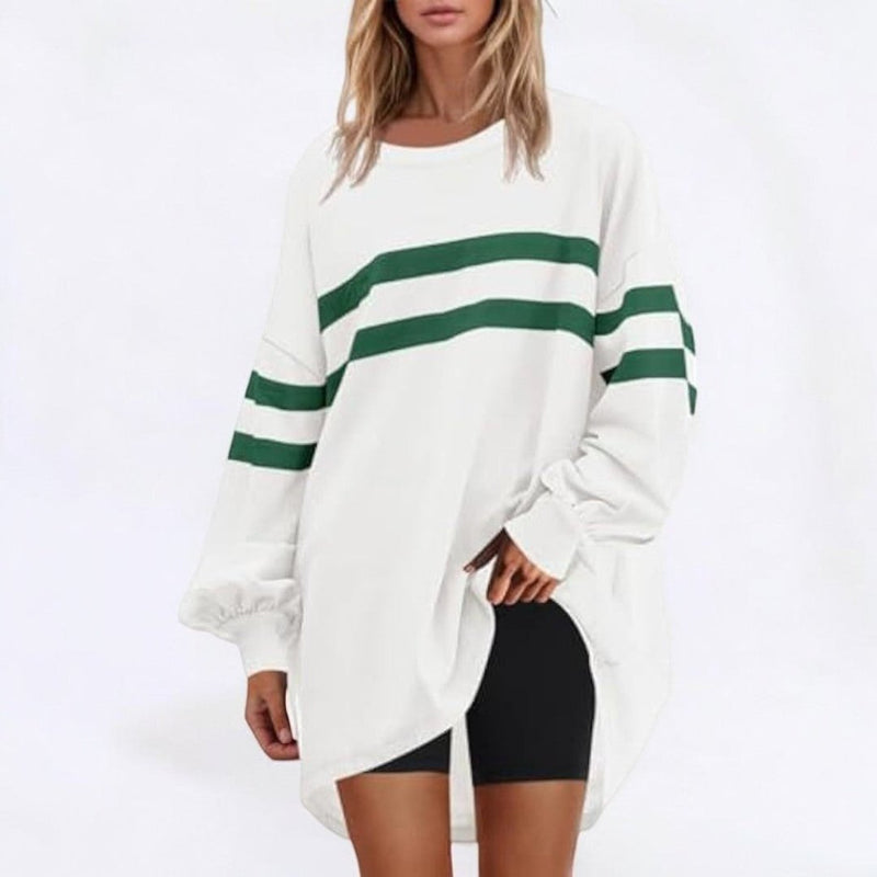 Grietje - Gestreept Oversized Sweatshirt