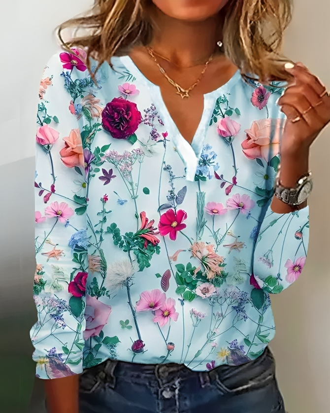 Ursuline - Bloemen Blouse