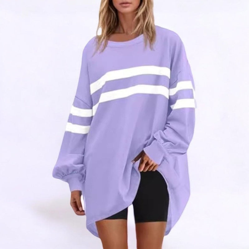 Grietje - Gestreept Oversized Sweatshirt