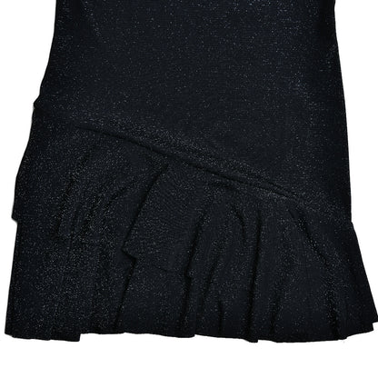 Sultry Bodycon Mini Dress with Flared Sleeves and a Plunging VNeck for Fall Evenings