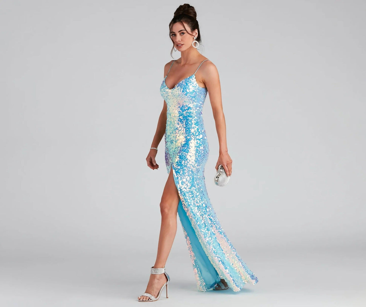 Sparkling Sequin Maxi Gown Perfect for Bridesmaids and Summer Evening Events Elegant Bodycon Dress