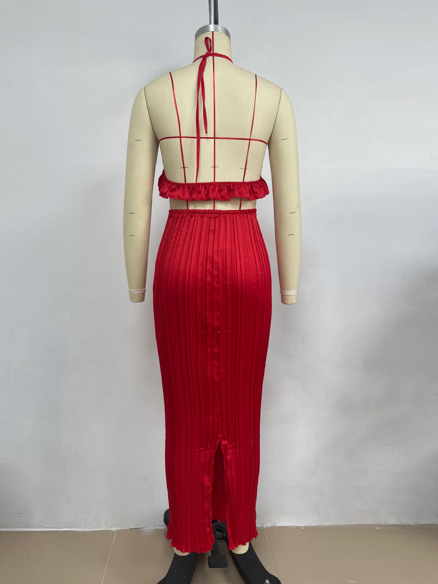 Halter Backless Maxi Dress in Vibrant Colors Perfect for Summer Parties