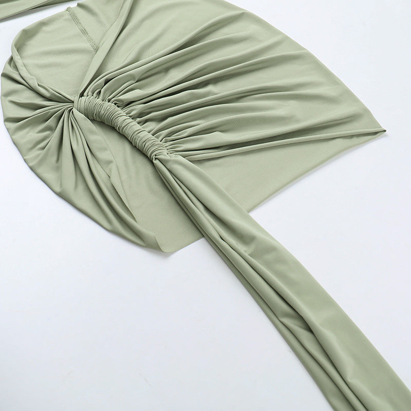 Sultry One Shoulder Maxi Dress for Evening Glamour Party Perfection