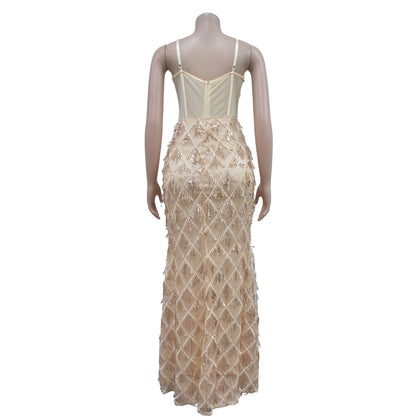 Sequin Maxi Dress for Parties Sexy Bodycon Dresses for Women Special Occasions